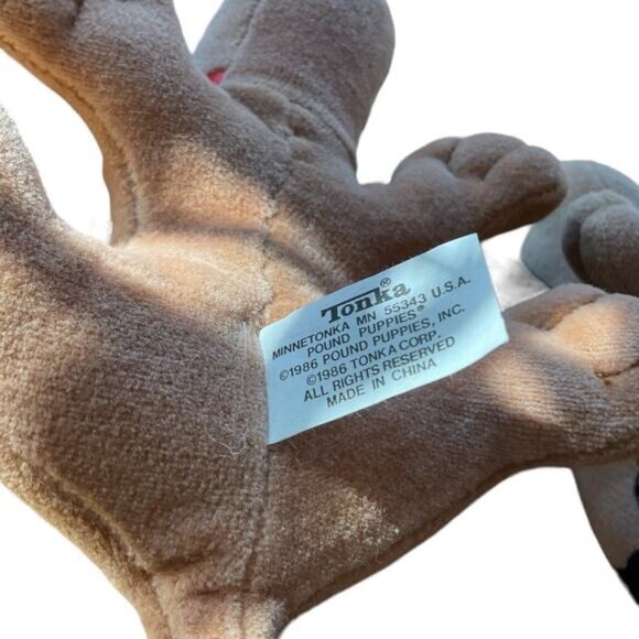 Vintage 1986 PP Pound Puppies Tan Brown Litter of Two - Picture 7 of 10